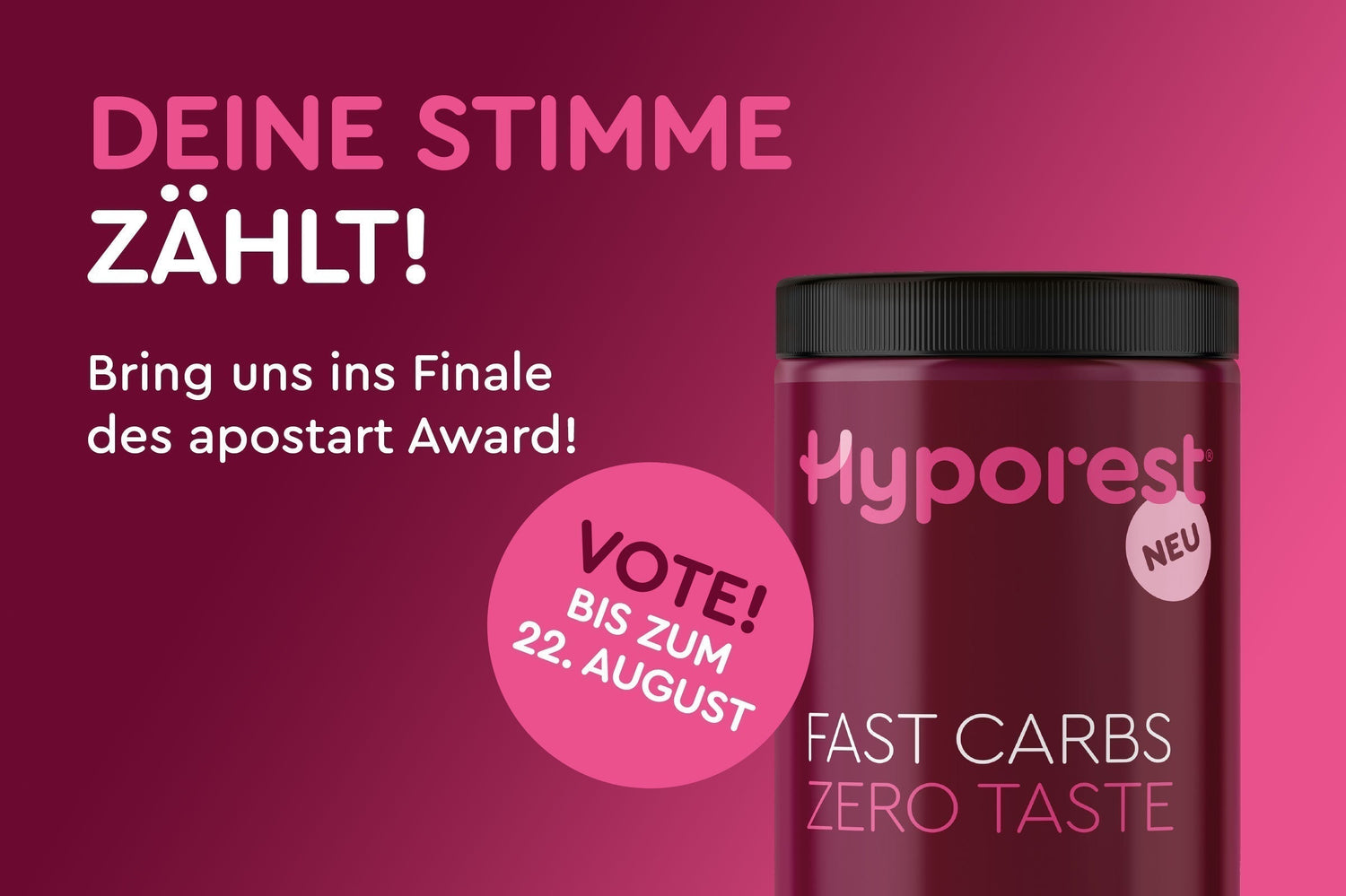 Hyporest Dose Aufforderung Abstimmung apostart award