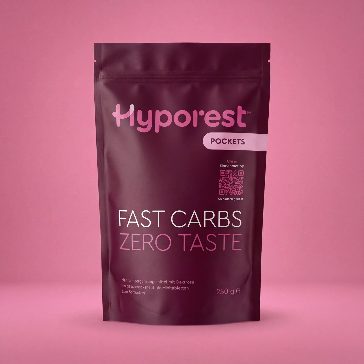 Hyporest Pockets - Dextrose ohne Geschmack für unterwegs