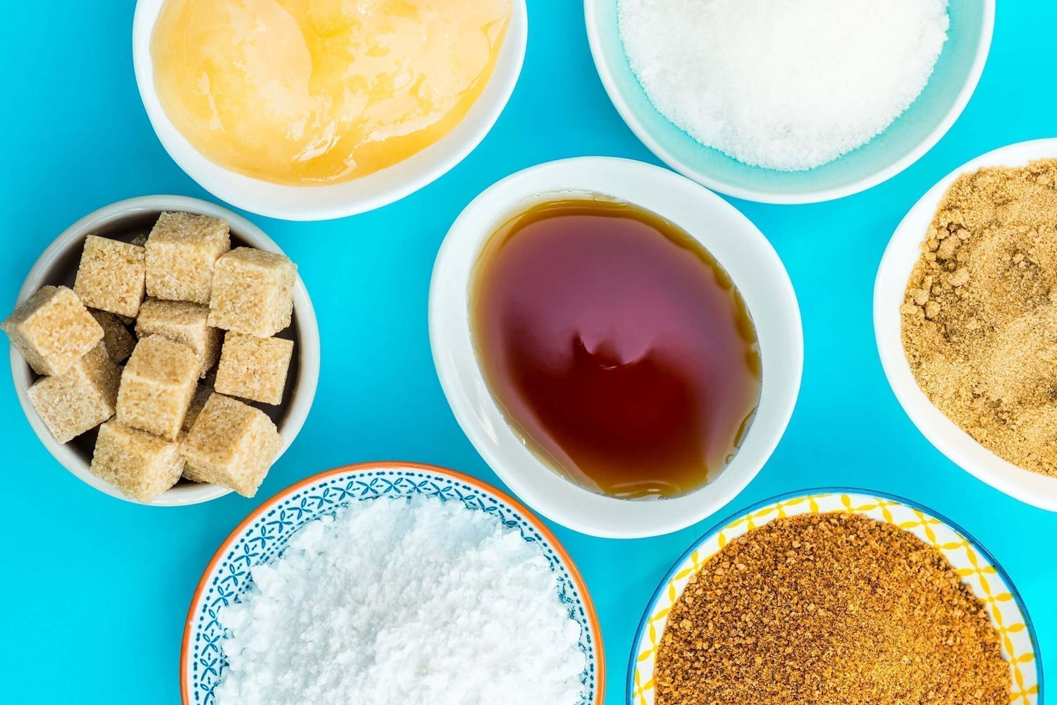 Verschiedene Zuckerarten Darstellung