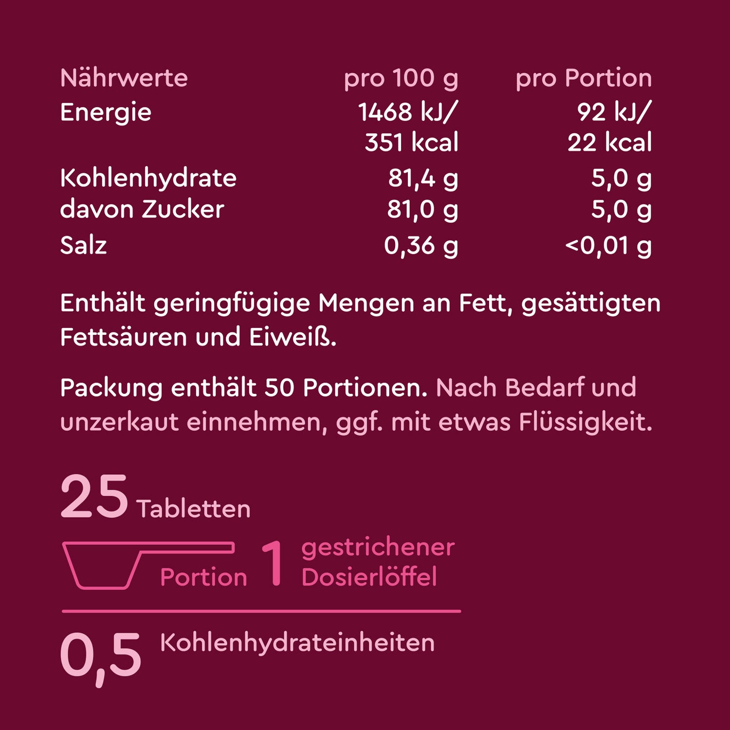 Blutzuckerstabilisierung mit geschmacksneutraler Dextrose – Zucker ohne Süße, ideal zur Blutzuckerregulierung bei Diabetes